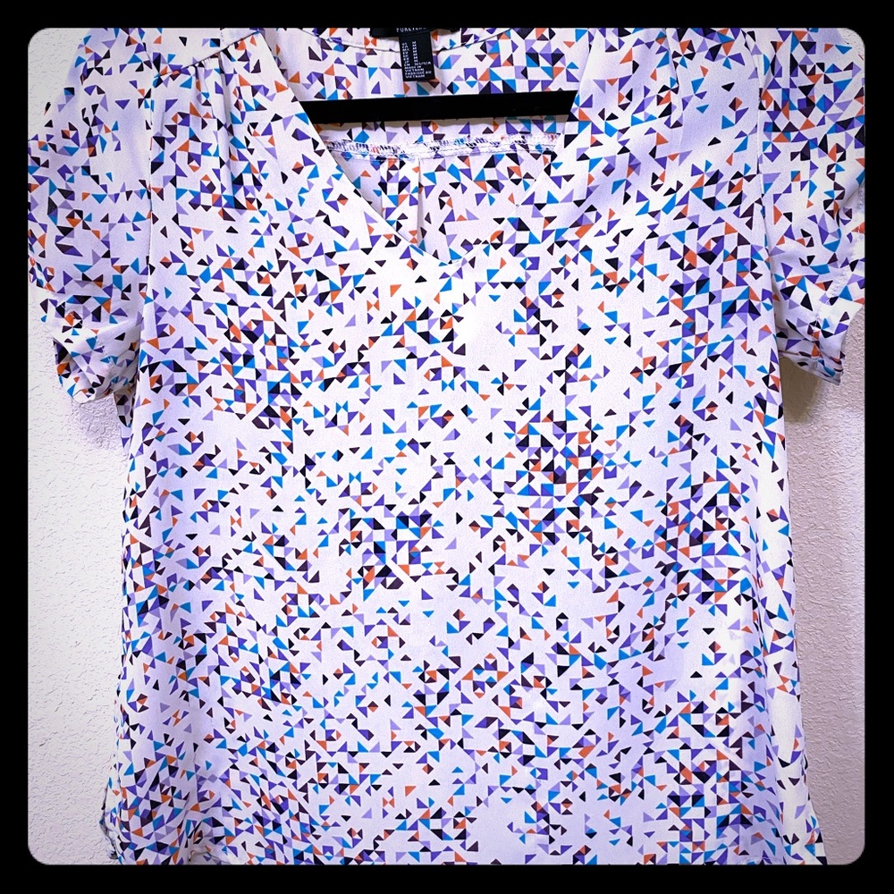 Forever 21 Geometric Blouse